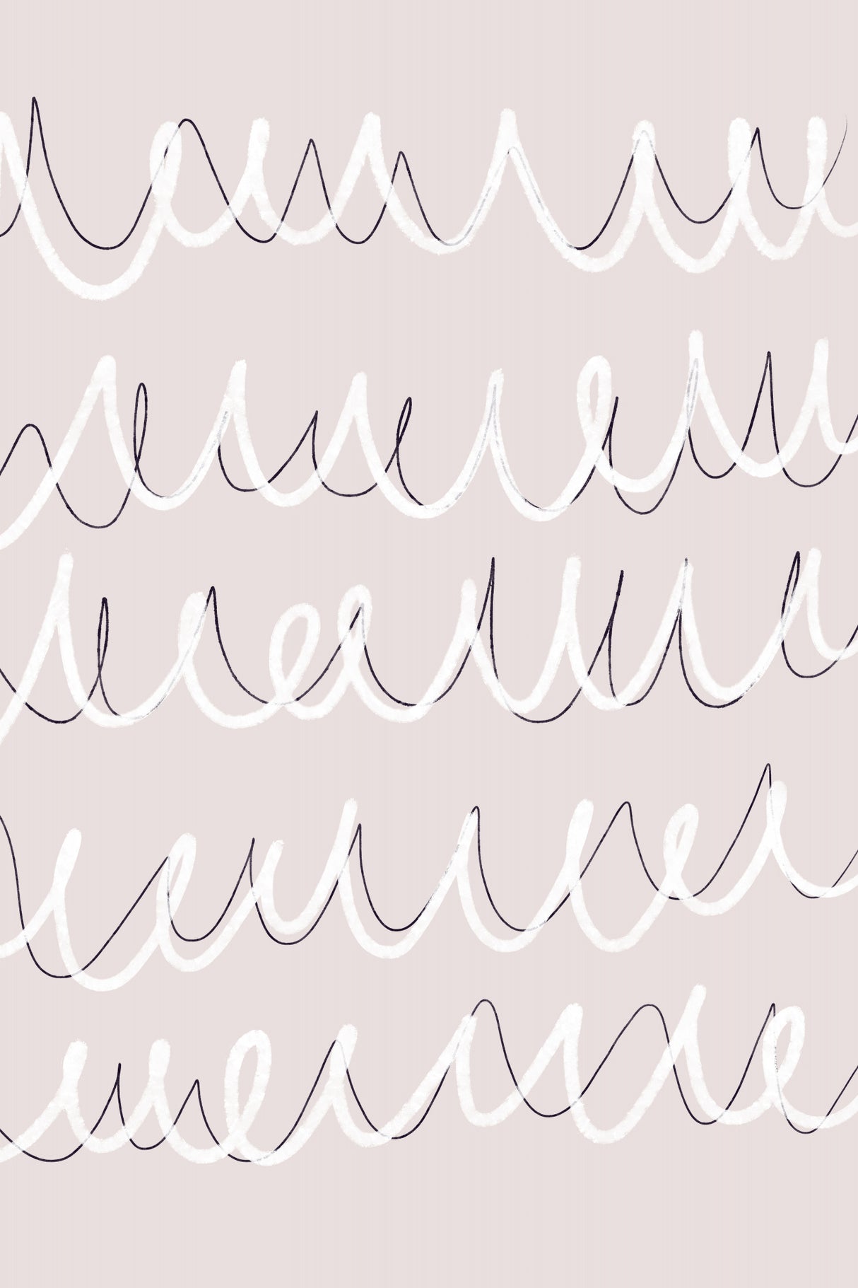 Irregular Scribbles Poster och Canvastavla