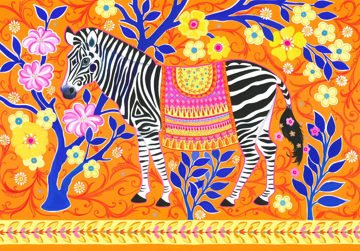 Zebedaios the Zebra Poster och Canvastavla