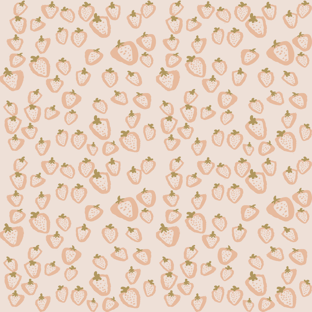Strawberry Summer Pattern Poster och Canvastavla