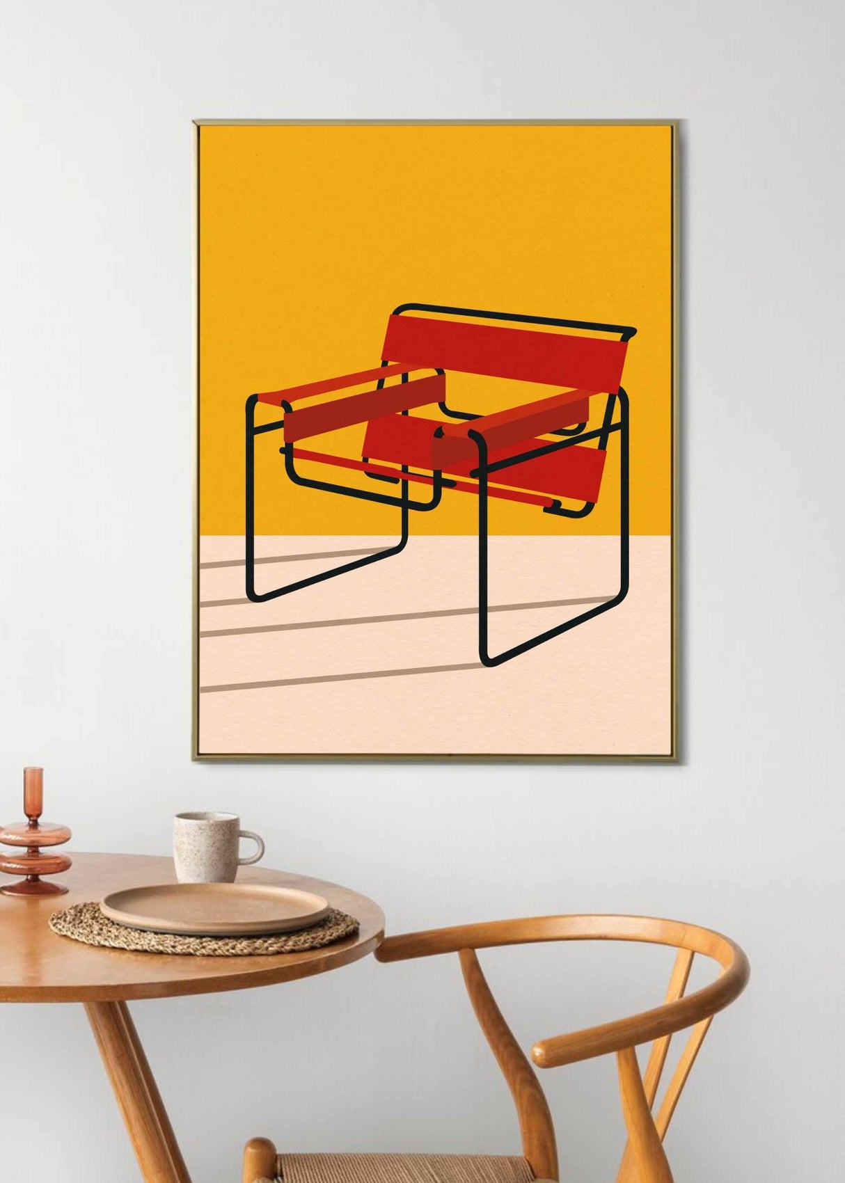 Wassily Chair Marcel Breuer Poster och Canvastavla