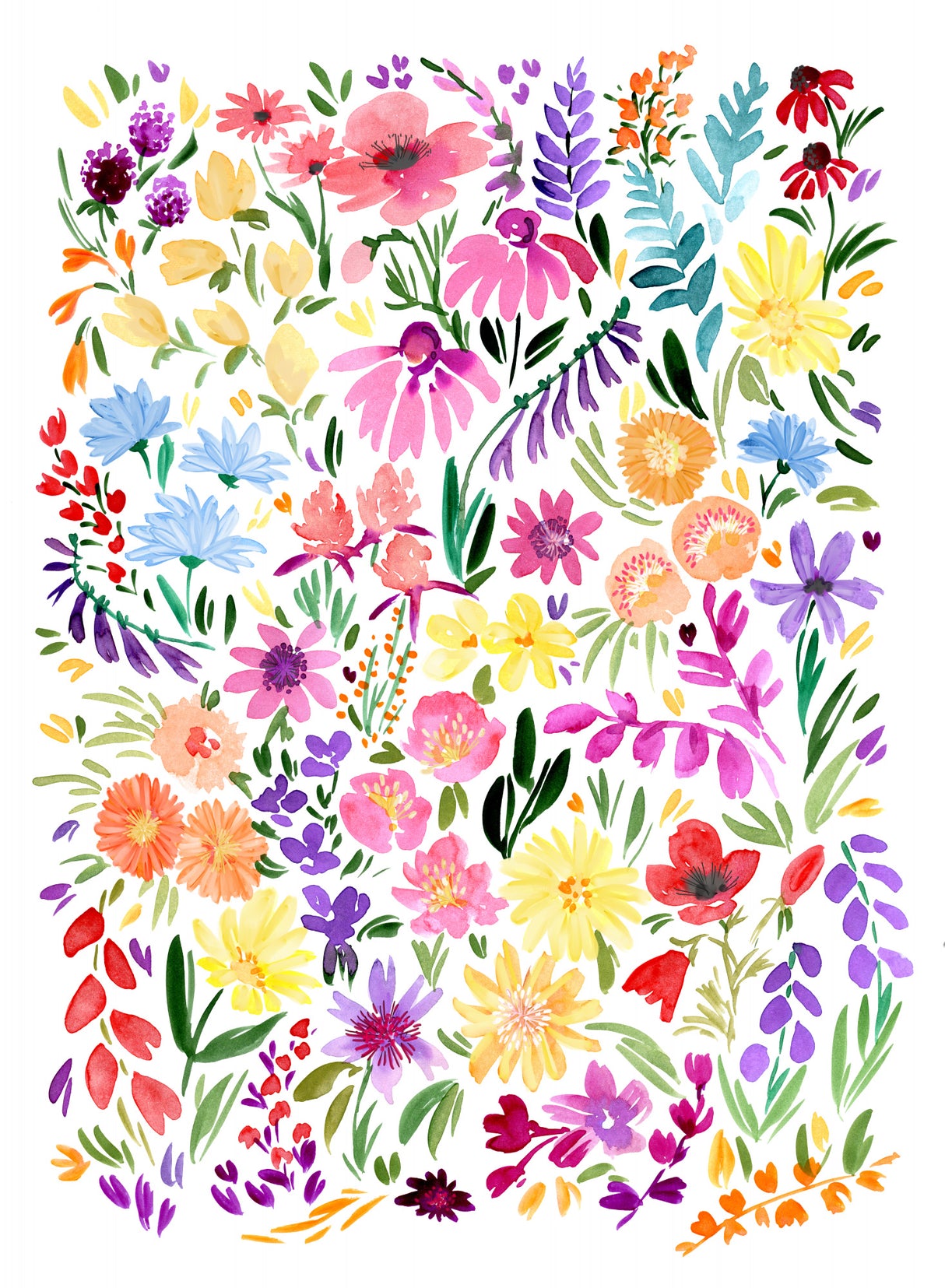 Wildflower meadow Poster och Canvastavla