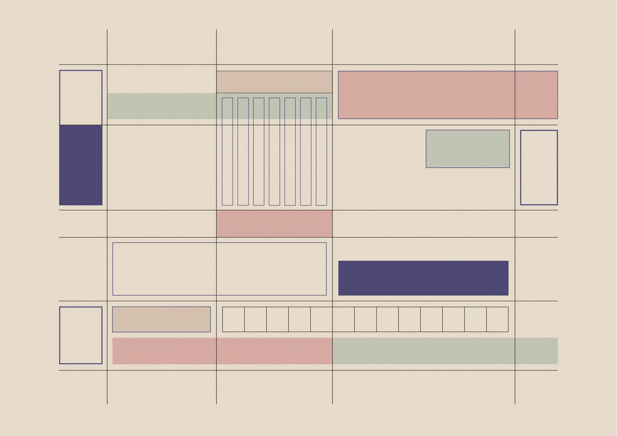 Built in Shapes no. 06 Poster och Canvastavla
