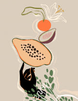 Balancing Fruits Poster och Canvastavla