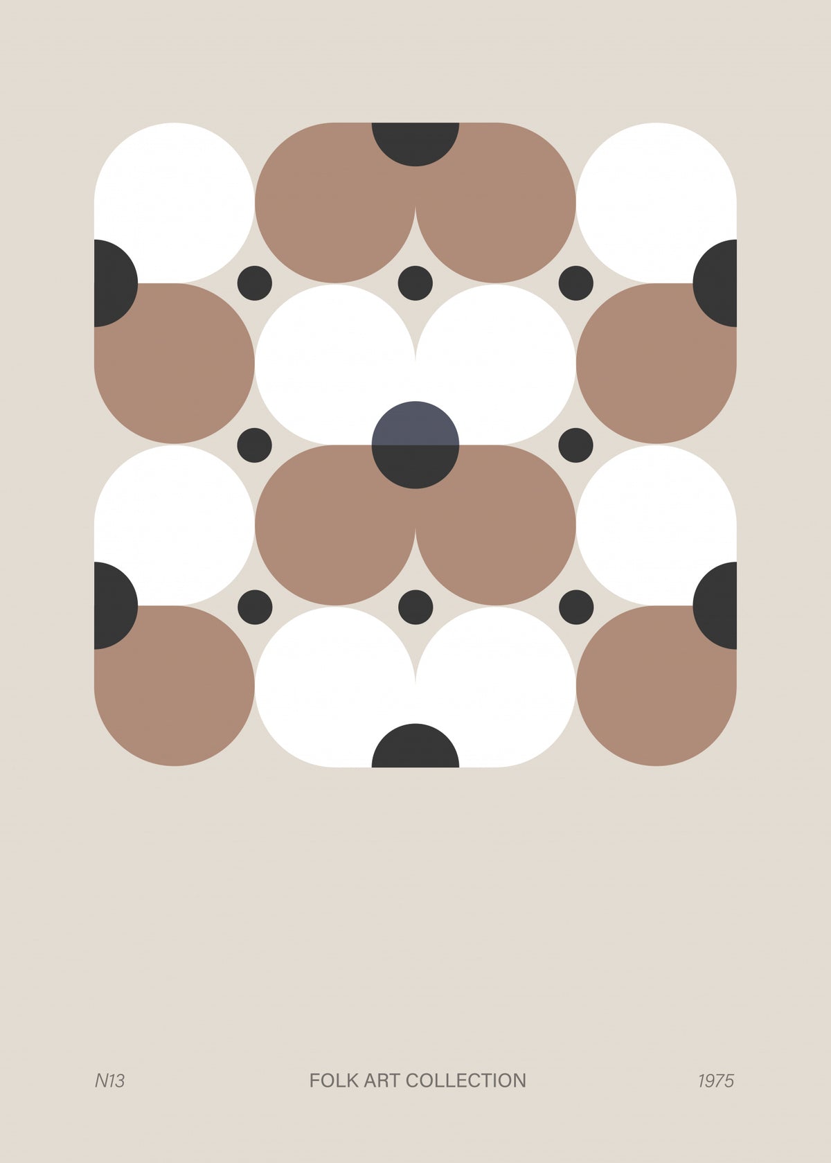 Modern folk art collection no 13 Poster och Canvastavla