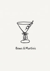 Bows & Martinis Poster och Canvastavla