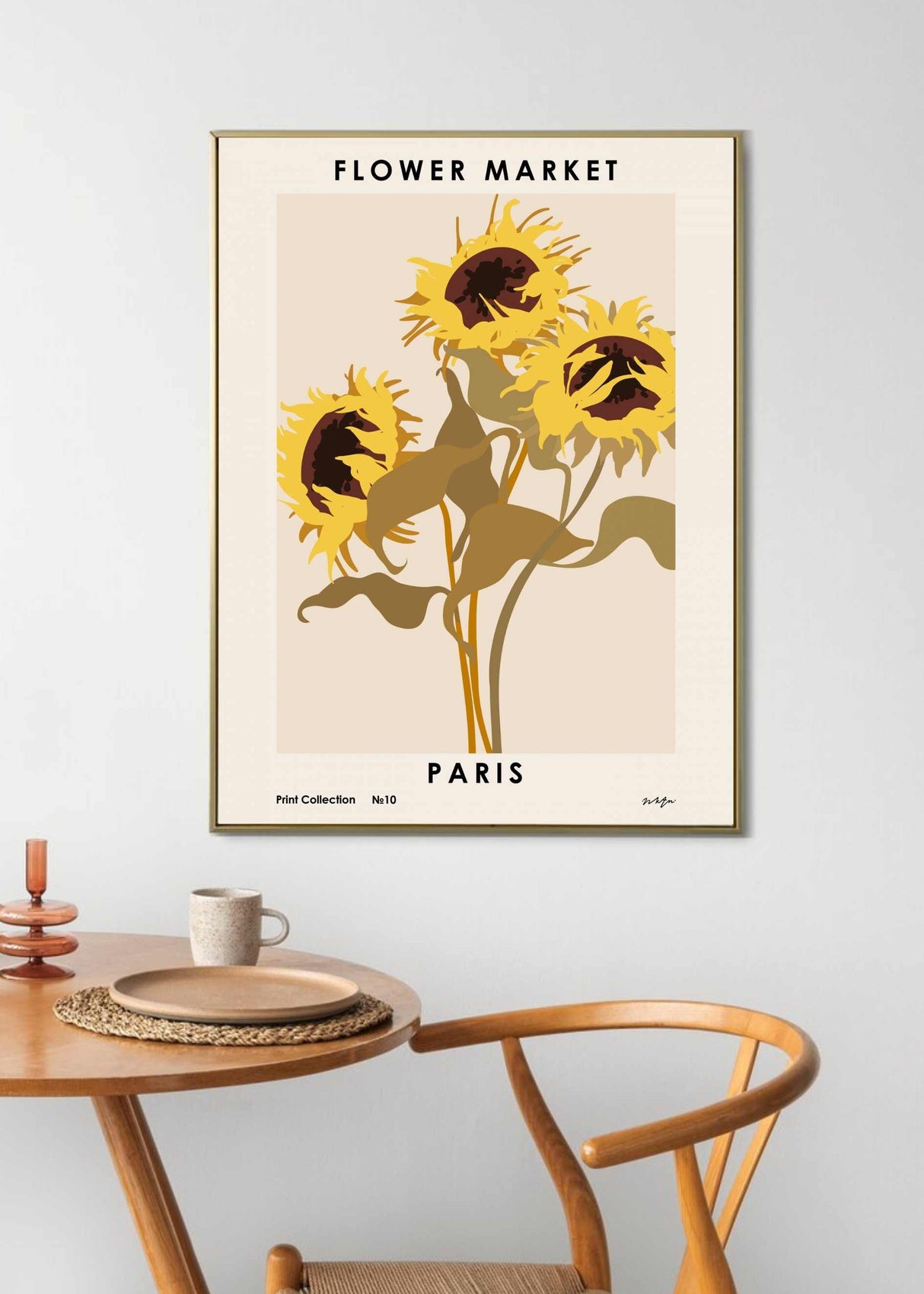 Flower Market. Paris Poster och Canvastavla