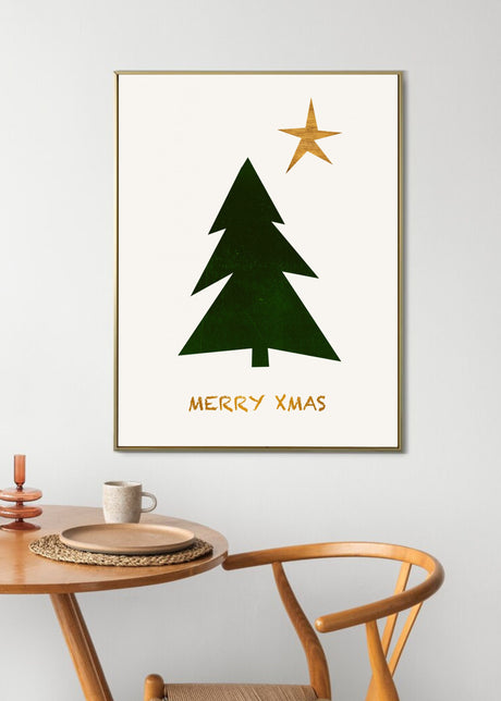 Merry Xmas Poster och Canvastavla