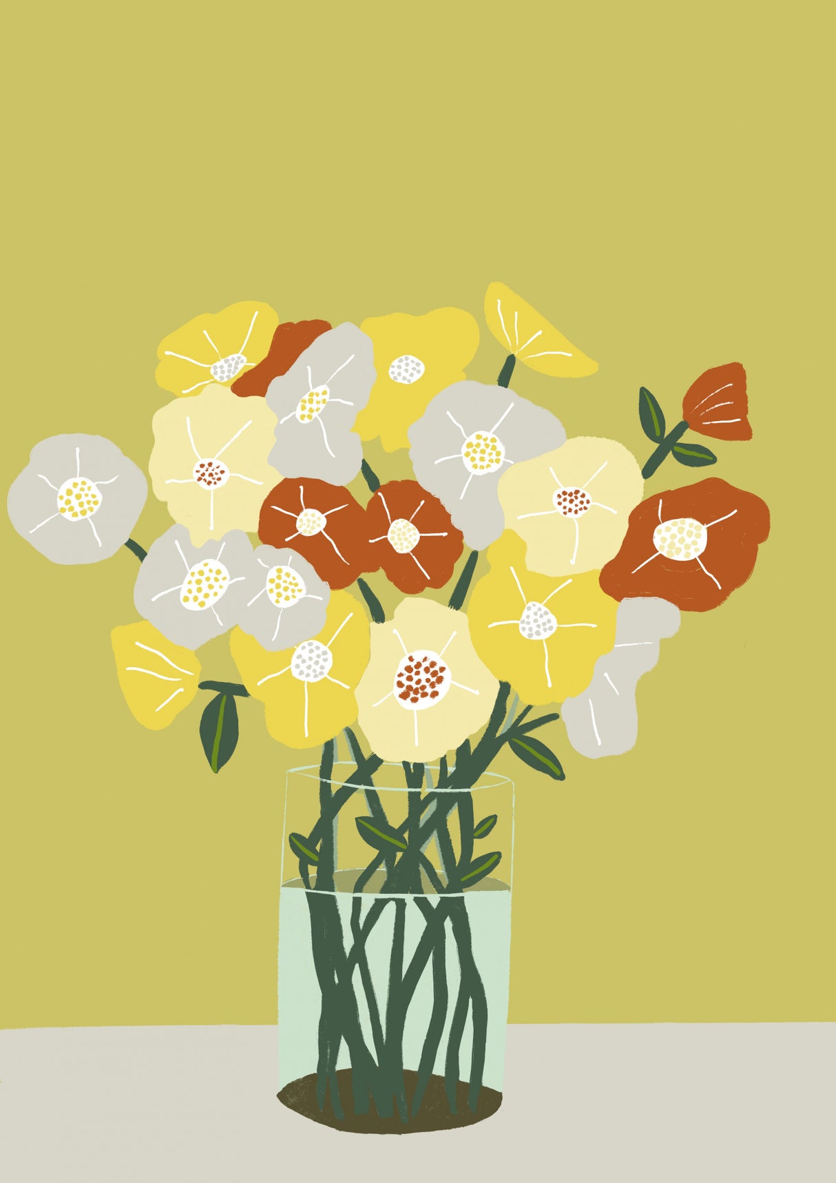 Vase of Flowers Poster och Canvastavla