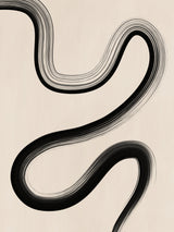 Black Brush Stroke Art Poster och Canvastavla