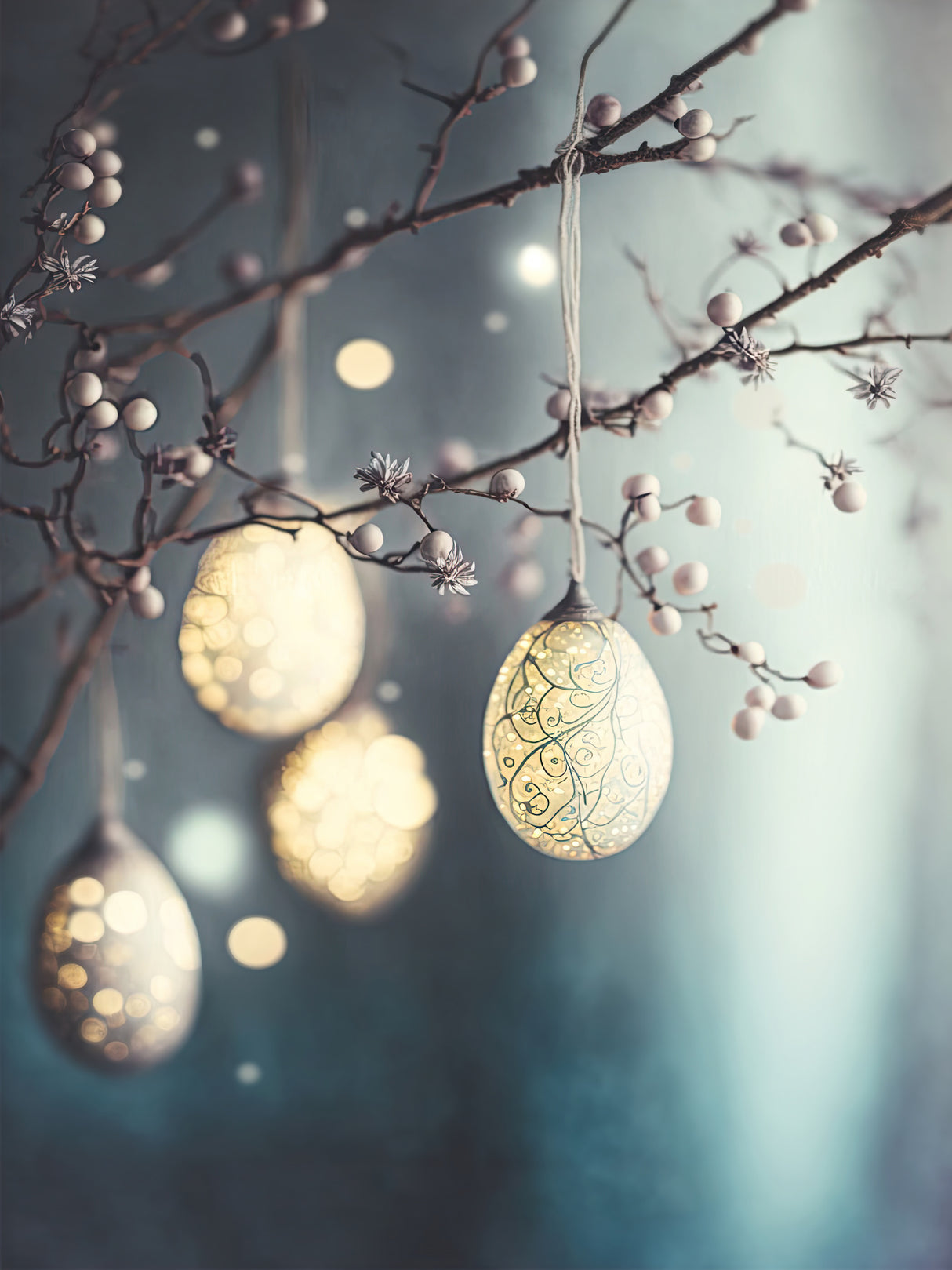 Beautiful Easter Eggs Poster och Canvastavla