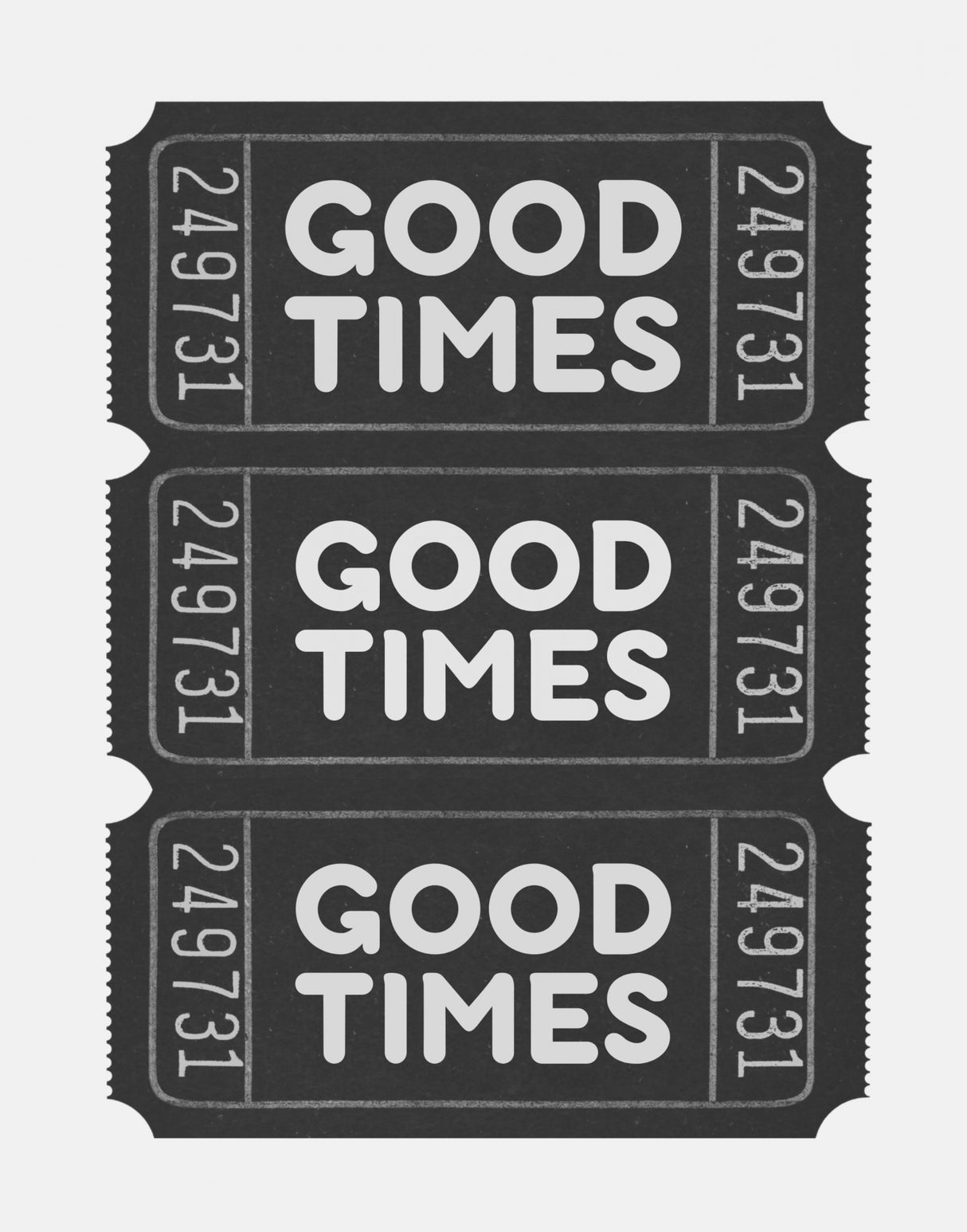 11x14 Black Good Times Poster och Canvastavla