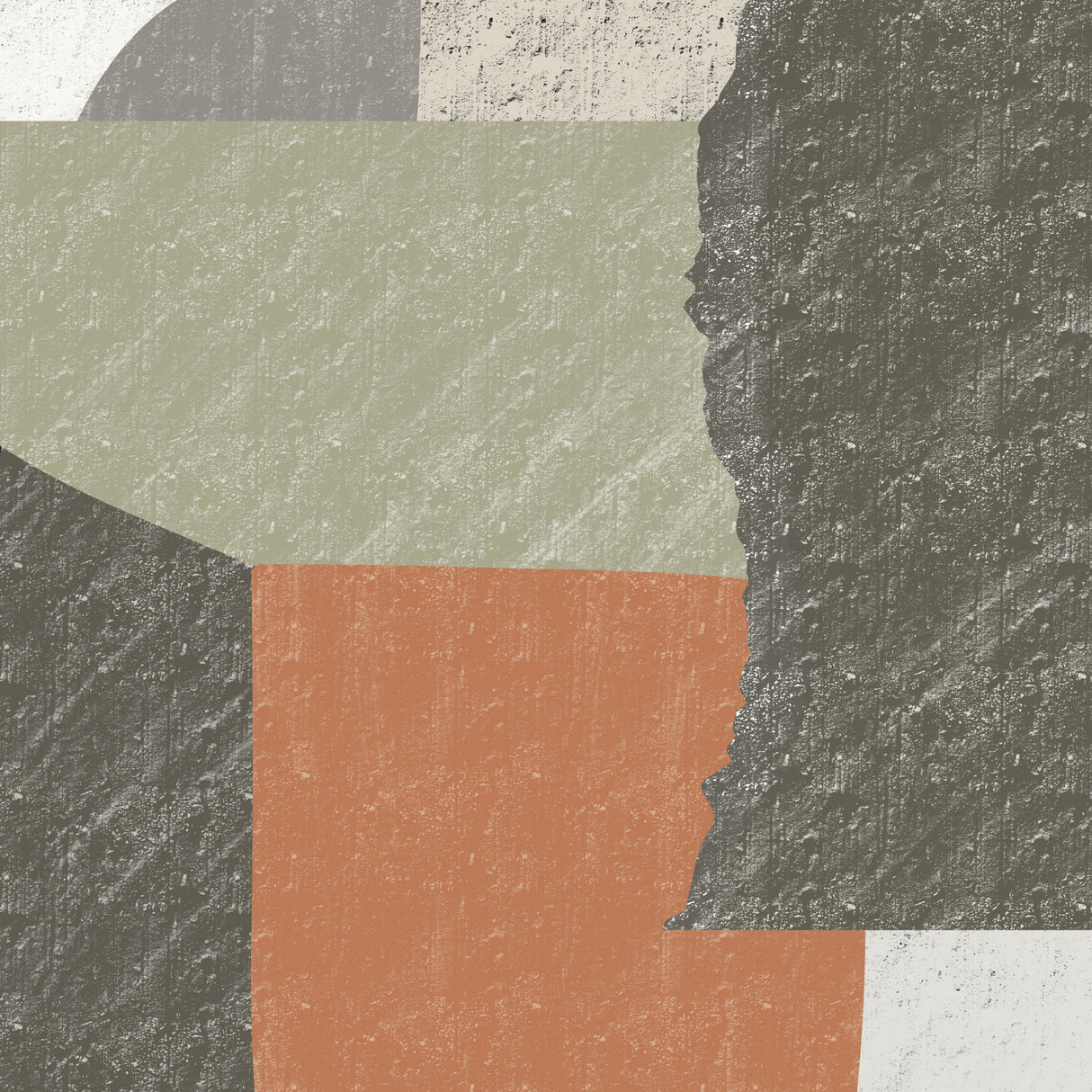 Rough Paper Cut Out Poster och Canvastavla