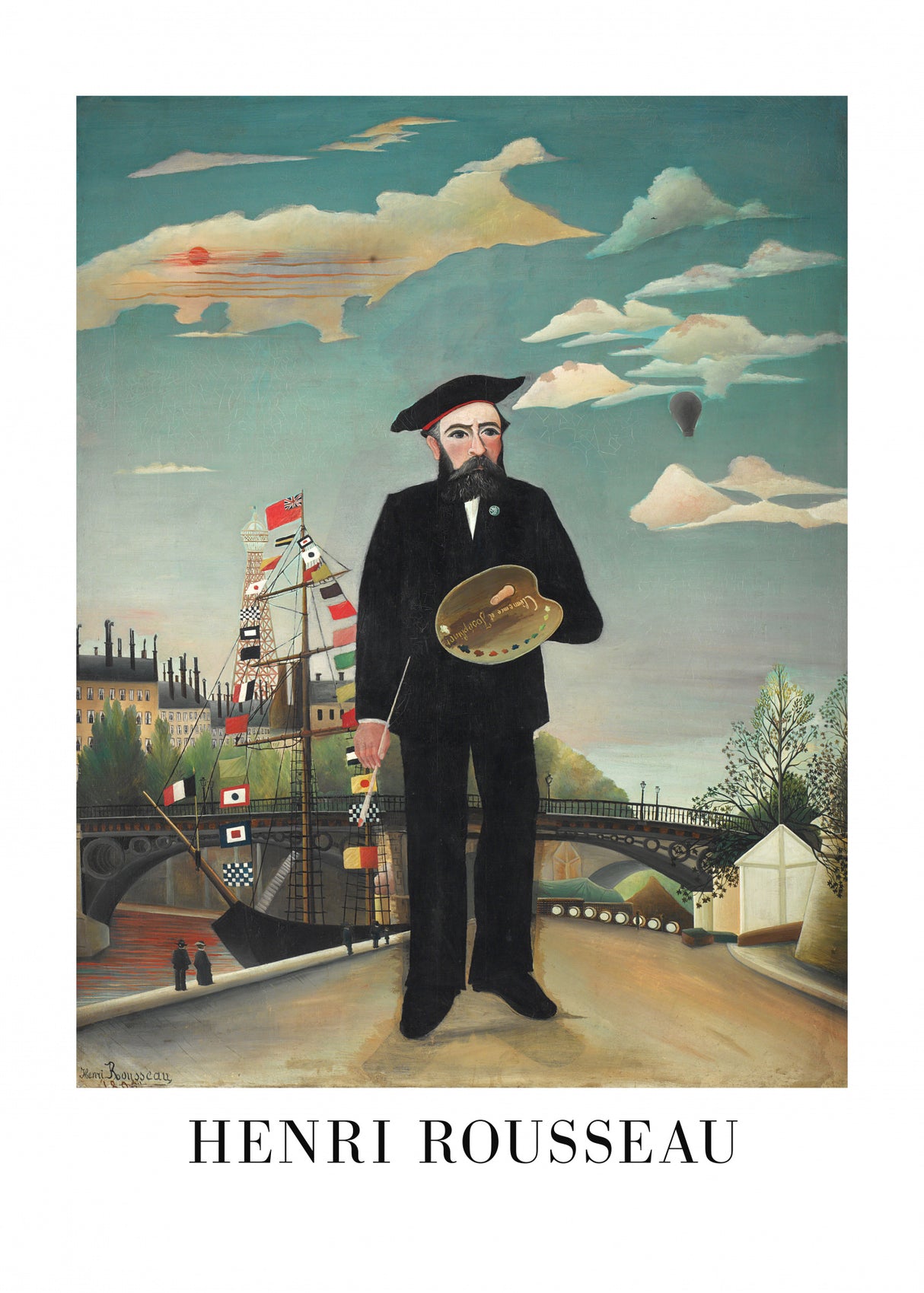 Self Portrait 1890 Poster och Canvastavla