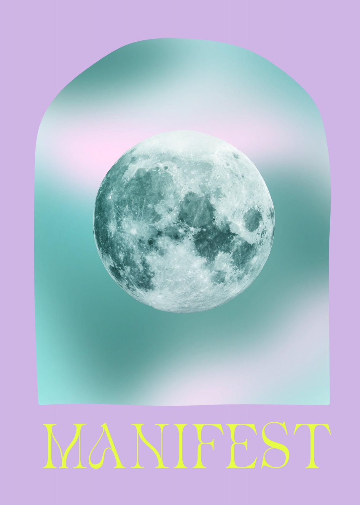 Manifestmoon20 Size24x36 Poster och Canvastavla
