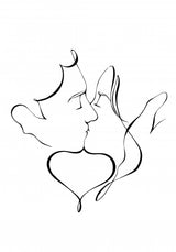 The Kiss Poster och Canvastavla