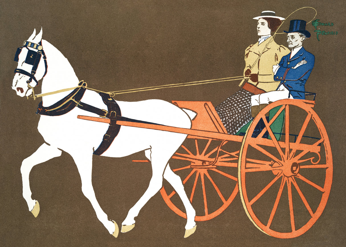 Women In Carriage (ca. 1890–1907) Poster och Canvastavla