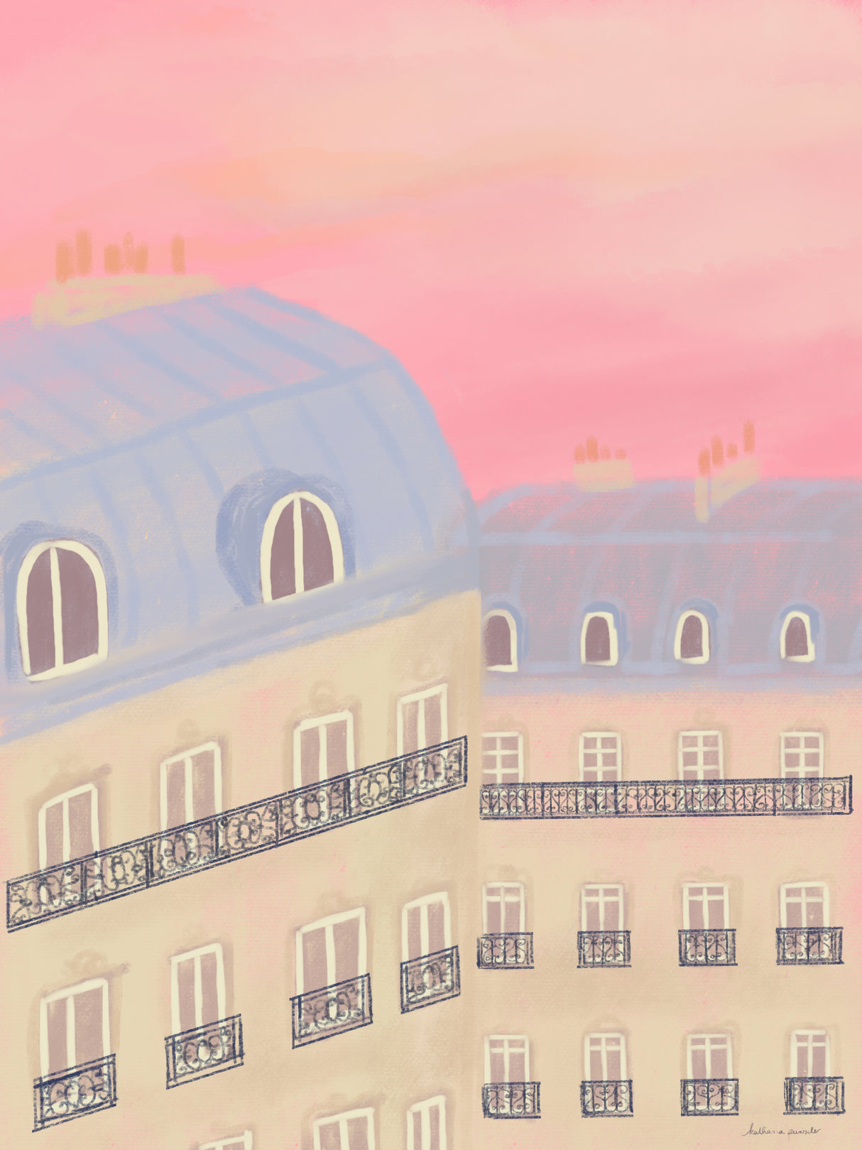 Paris, My Love Poster och Canvastavla