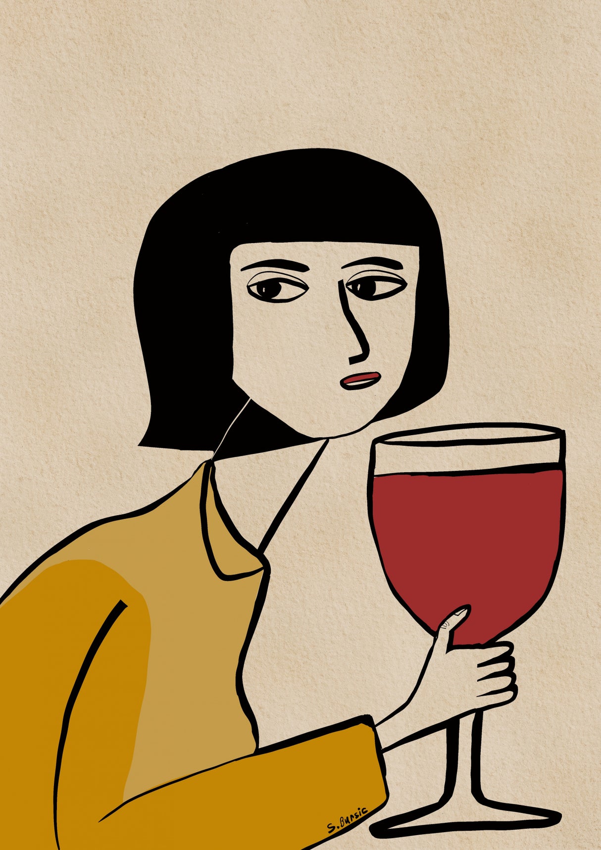 Wine lover Poster och Canvastavla