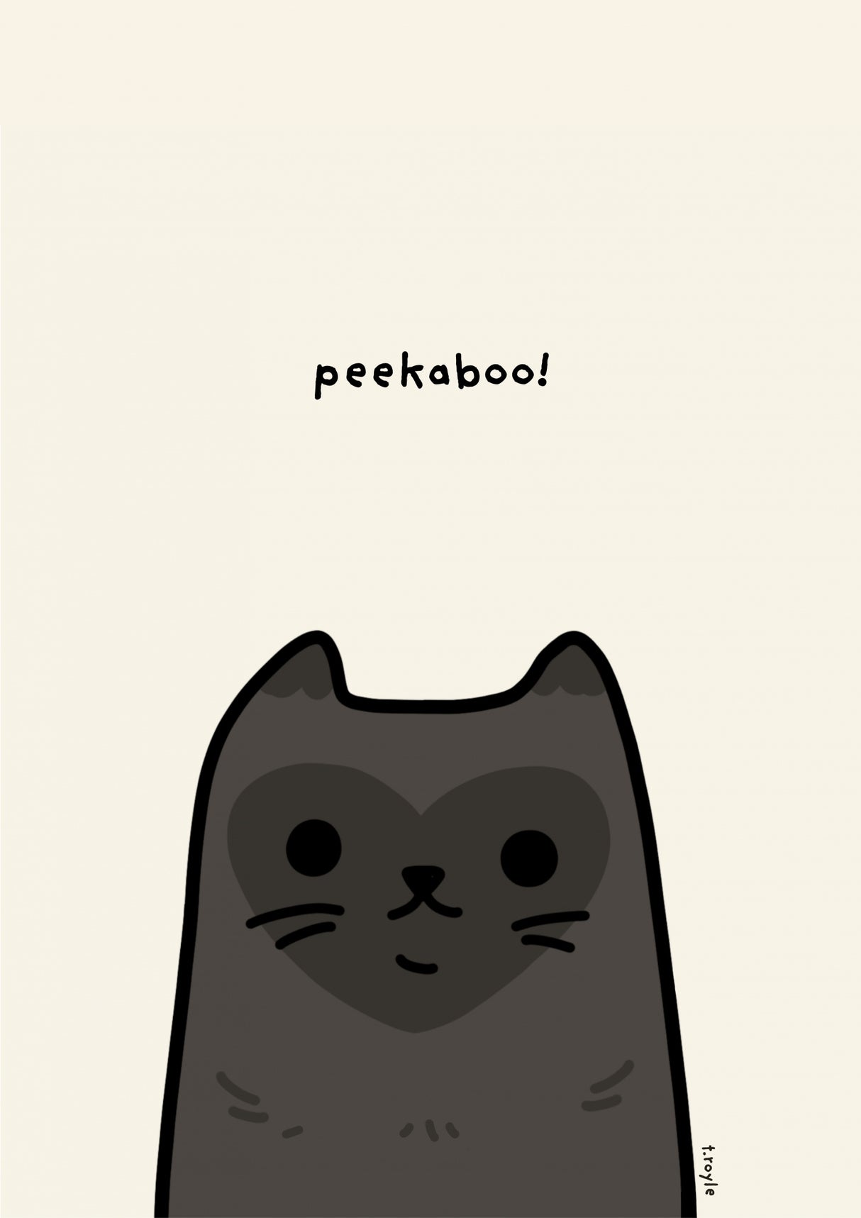 Peekaboo Poster och Canvastavla