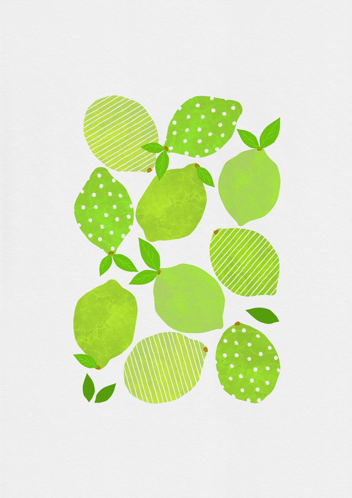 Lime Crowd Poster och Canvastavla