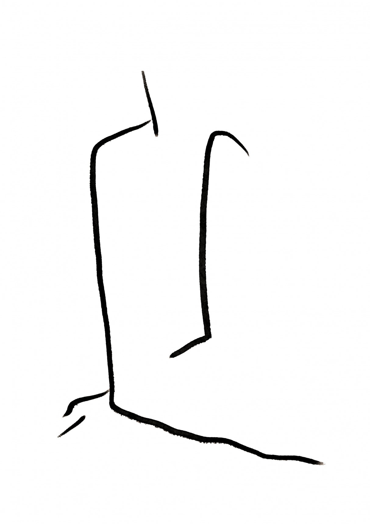 Bwwomanlineart Ratioiso Poster och Canvastavla
