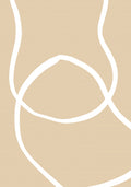Beige Lines 04 Poster och Canvastavla