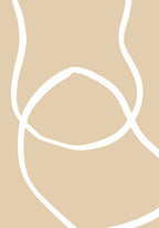 Beige Lines 04 Poster och Canvastavla