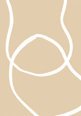 Beige Lines 04 Poster och Canvastavla