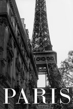 Paris Text 1 Poster och Canvastavla