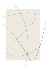 Beige Abstract Poster och Canvastavla