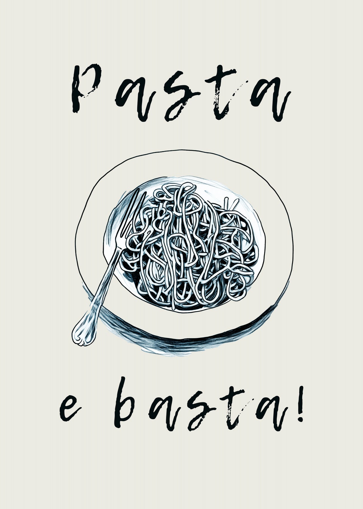 Pasta E Basta Poster och Canvastavla
