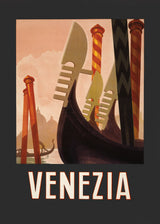 Venezia Poster Dark Poster och Canvastavla
