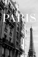 Paris Text 3 Poster och Canvastavla