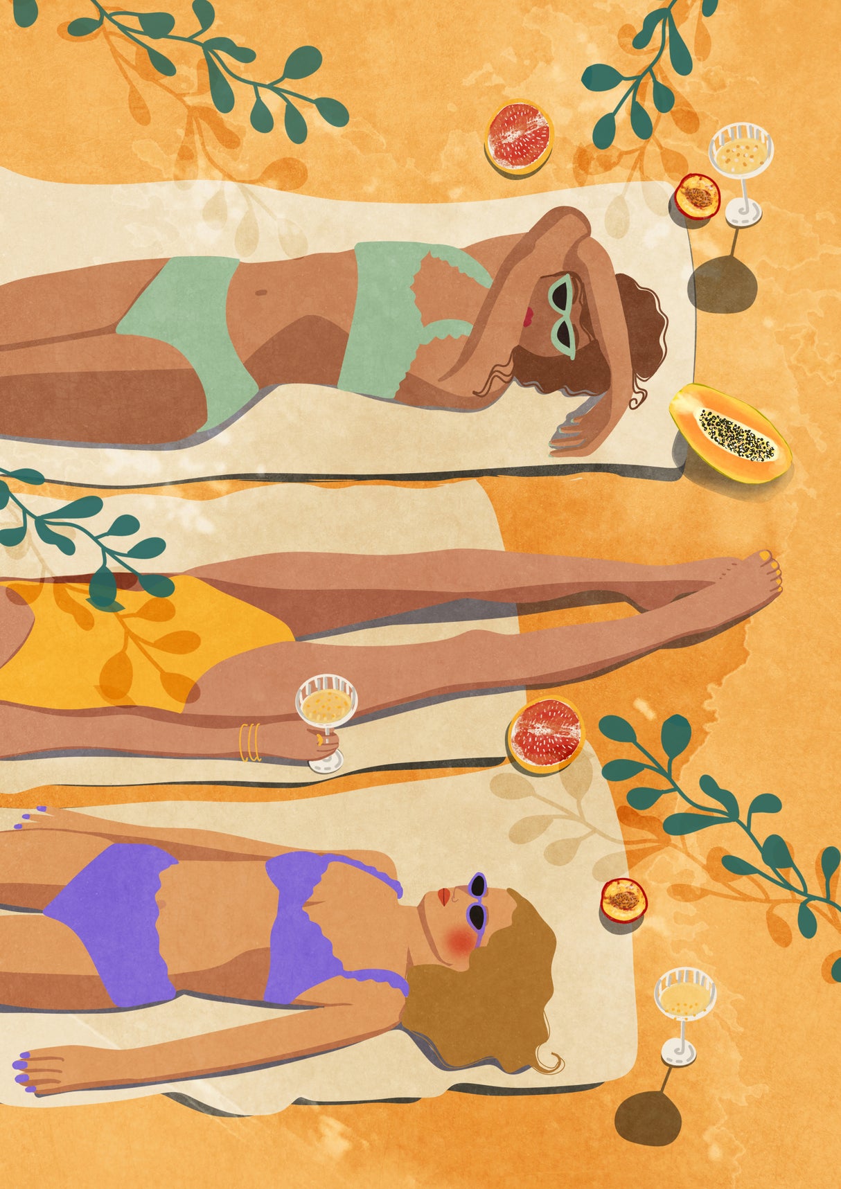 Summer Girls Poster och Canvastavla