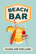 Beach Bar Summer Tropical Cocktail Bar Art Poster och Canvastavla