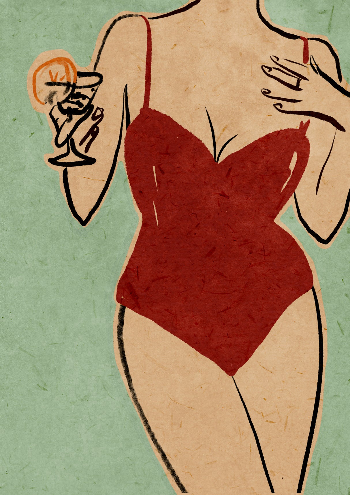 Beach Girl Poster och Canvastavla