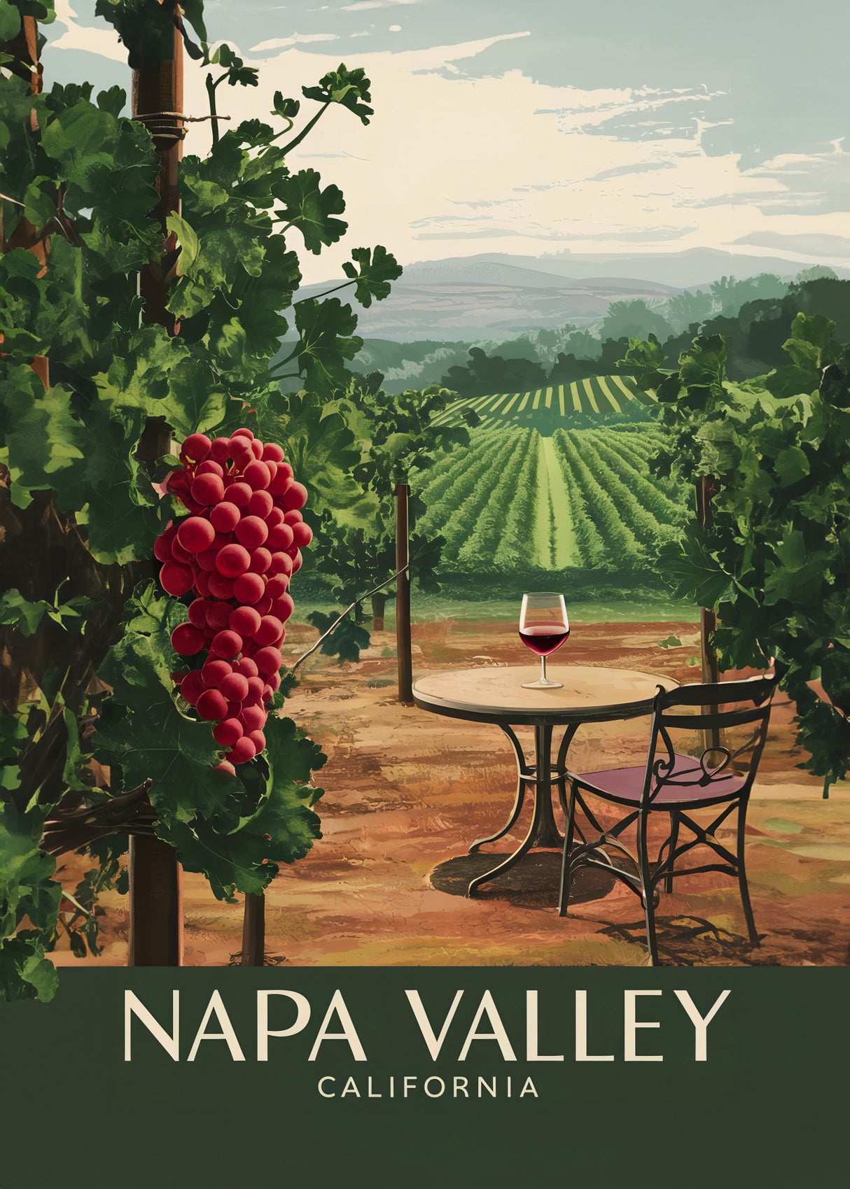 Napa Valley - California Poster och Canvastavla