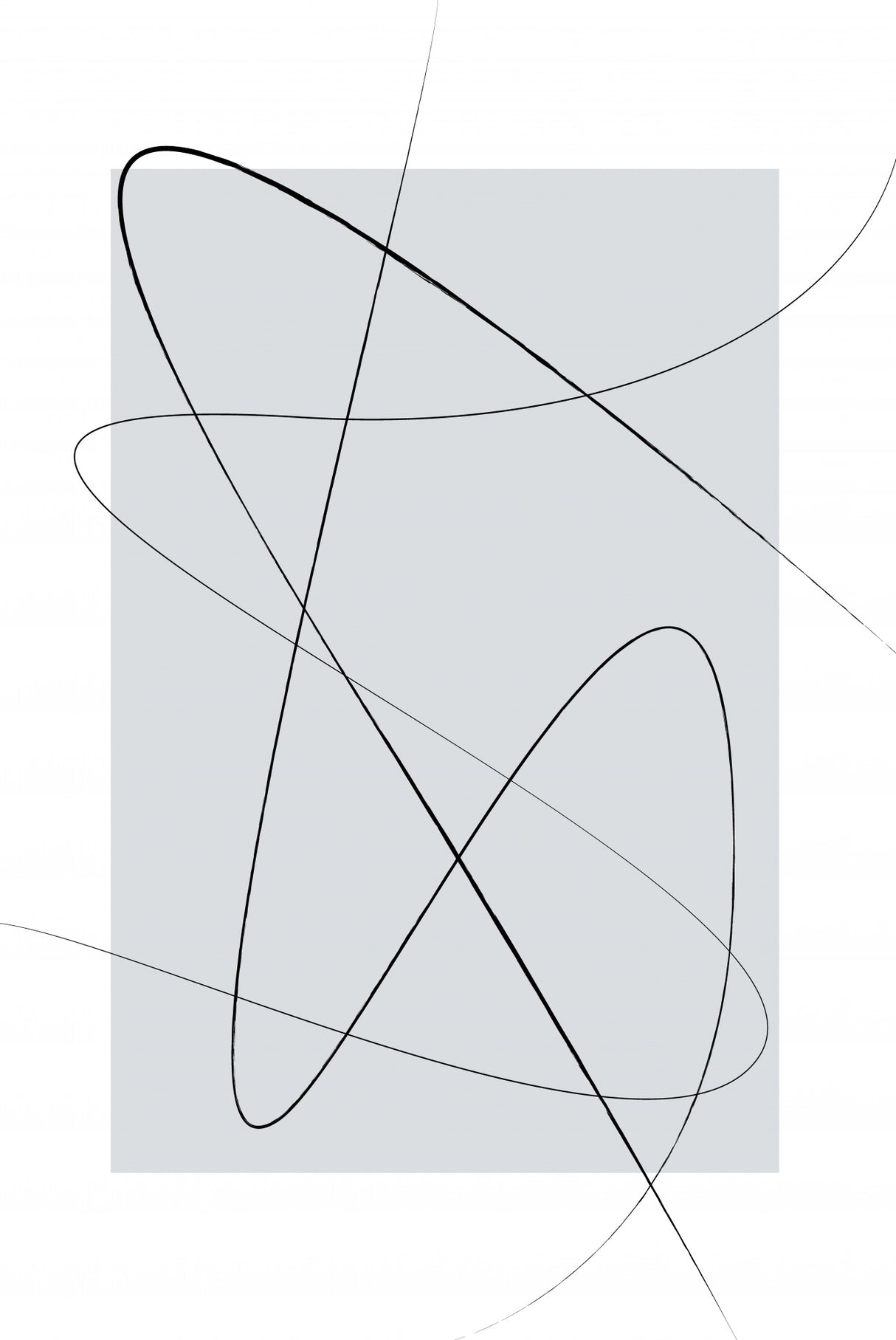 Gray Abstracta Poster och Canvastavla