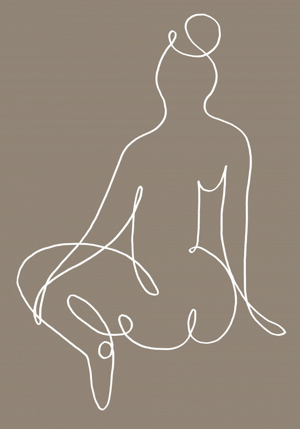 Sitting Down 02 Poster och Canvastavla
