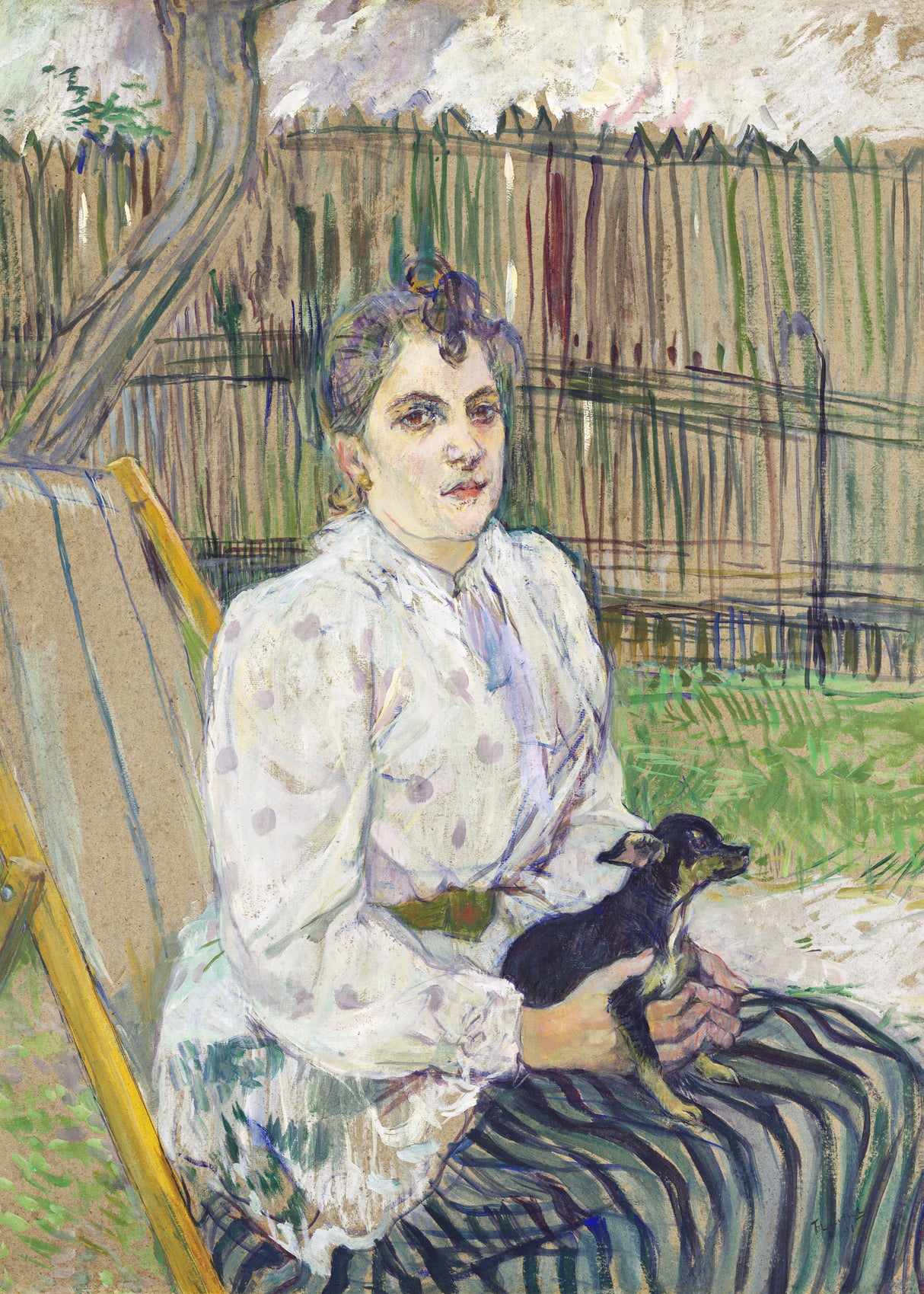 Lady With a Dog (1891) Poster och Canvastavla