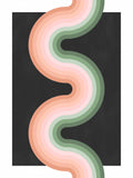 3x4 Aspectratio Pinkgreen31 Poster och Canvastavla