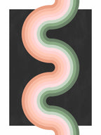 3x4 Aspectratio Pinkgreen31 Poster och Canvastavla