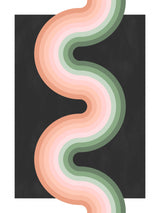 3x4 Aspectratio Pinkgreen31 Poster och Canvastavla