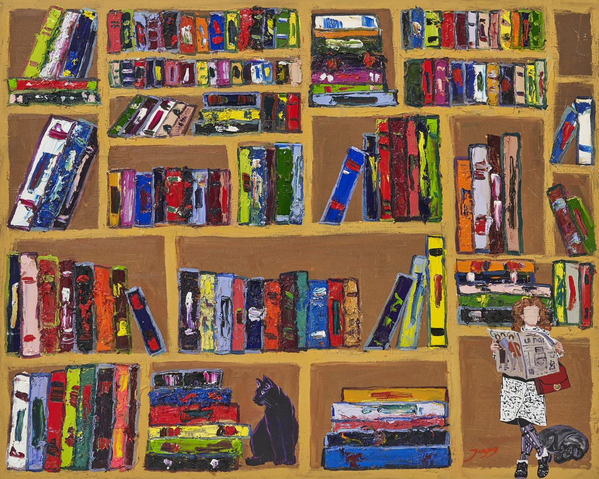 Book Cafe Poster och Canvastavla