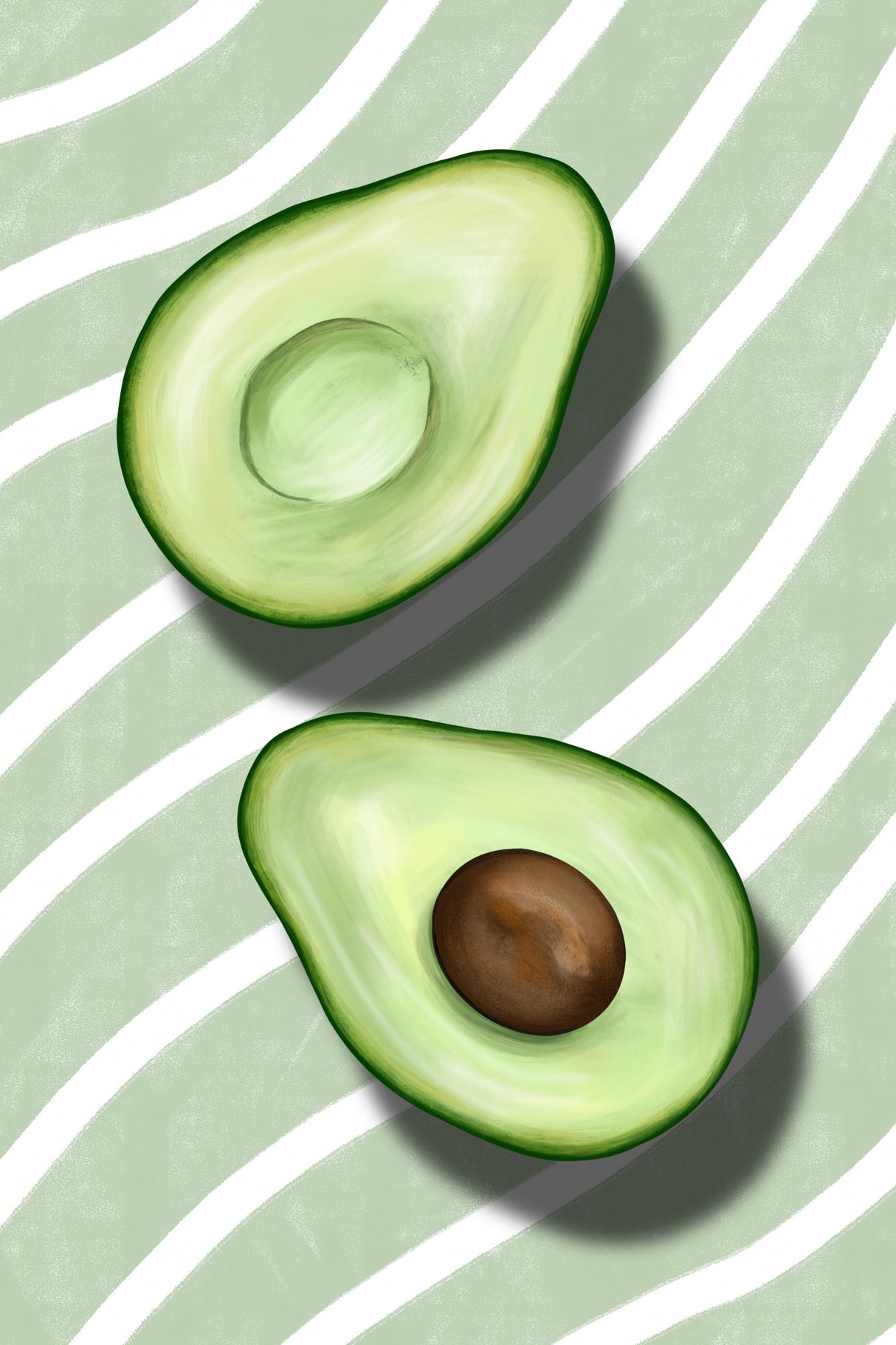 Avocados Poster och Canvastavla