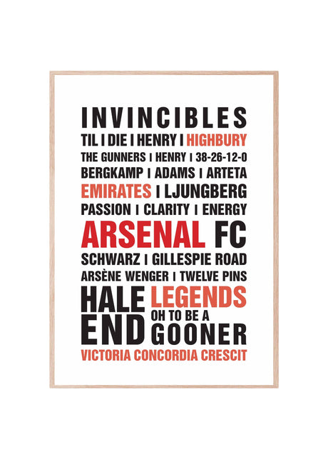 Invincible Arsenal poster