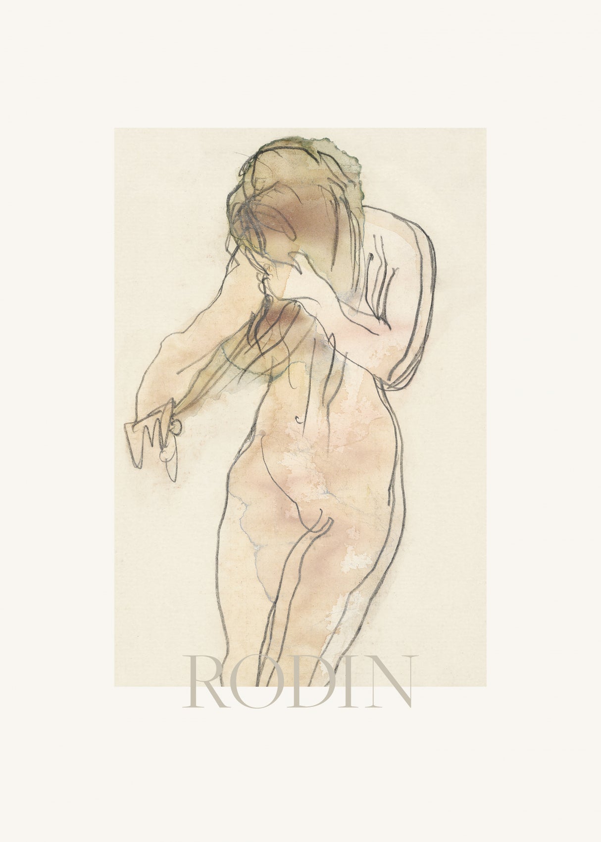 Study of Nude Poster och Canvastavla