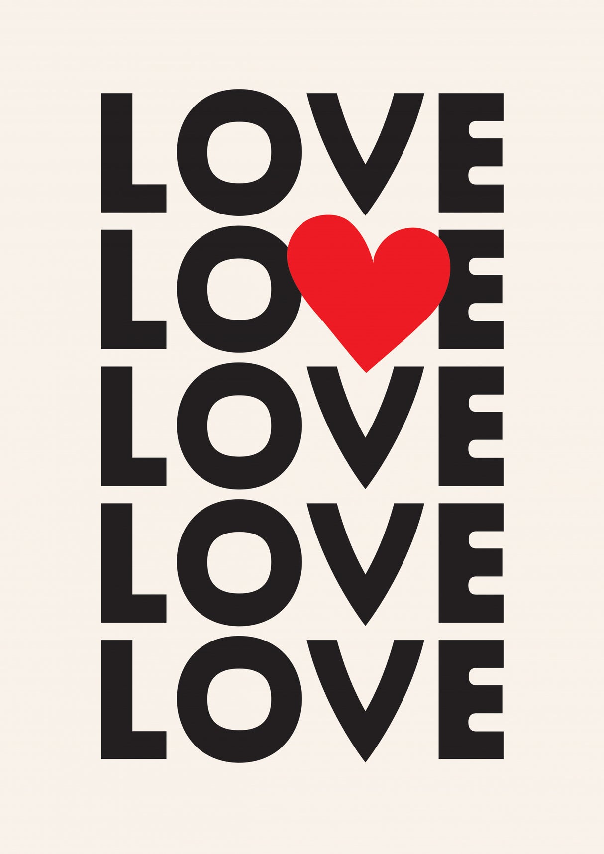 Love Thenativestate Poster och Canvastavla