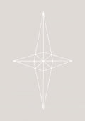 Grid Star Grey Poster och Canvastavla