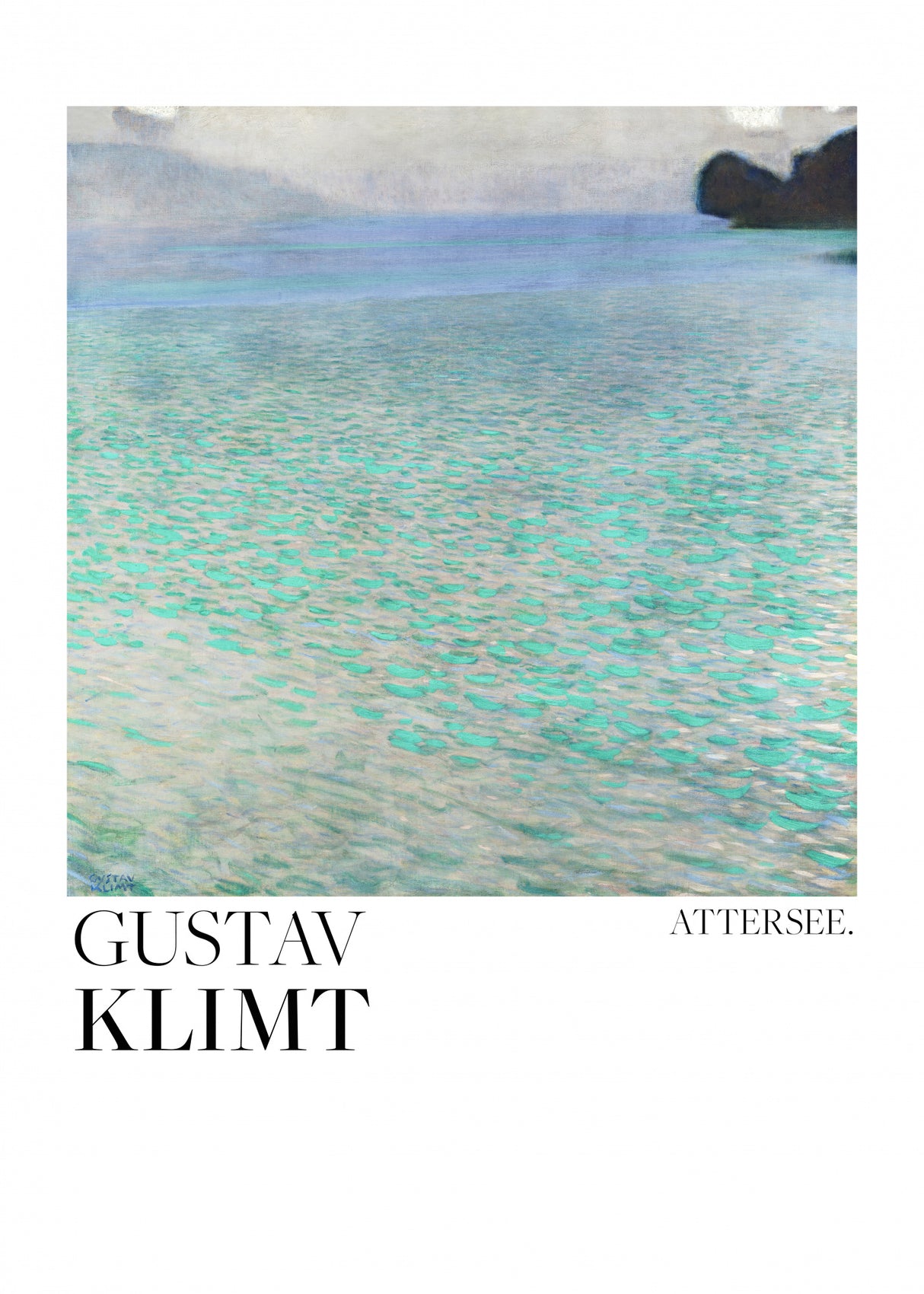 Attersee (1900) Poster Poster och Canvastavla